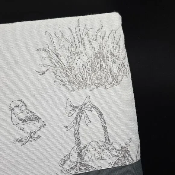 Bunny Tales Easter Tablecloth Spring Rabbit Toile Cotton Oblong 60x102 NIP - Picture 10 of 10